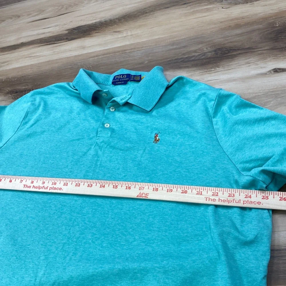 Polo Ralph Lauren Polo Mens XXL Classic Fit Cotton Jersey Mint Green Heritage